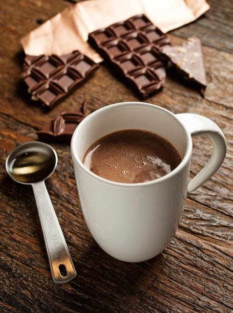 Uma das seis opções de chocolate quente