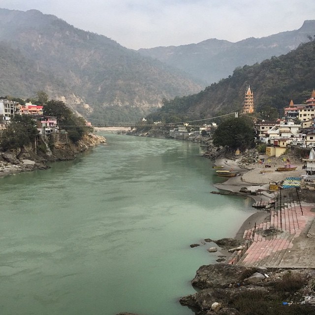 "Em Rishikesh,assim como em qquer cidade à margem do rio ganges,é proibido comer qquer carne.e não faz falta mesmo,a energia aqui é mto forte!"