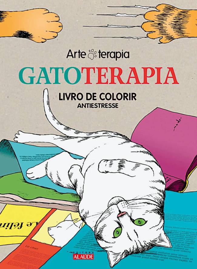 gatoterapia livro de colorir