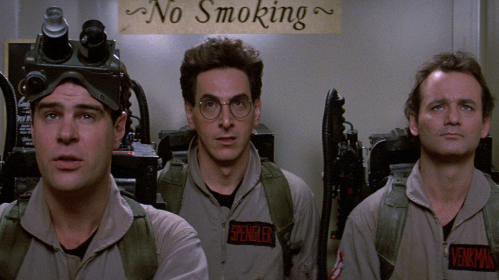 Dan Aykroyd, Harold Ramis e Bill Murray: os caça-fantasmas