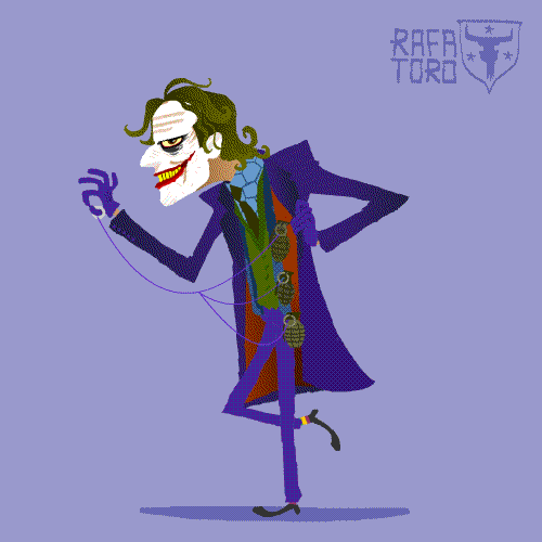 Ilustrador transforma vilões do Batman em GIFs animados
