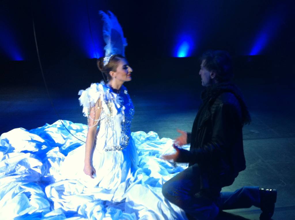 Nas filmagens de Amor em Sampa, com Bruna Lombardi e Riccelli