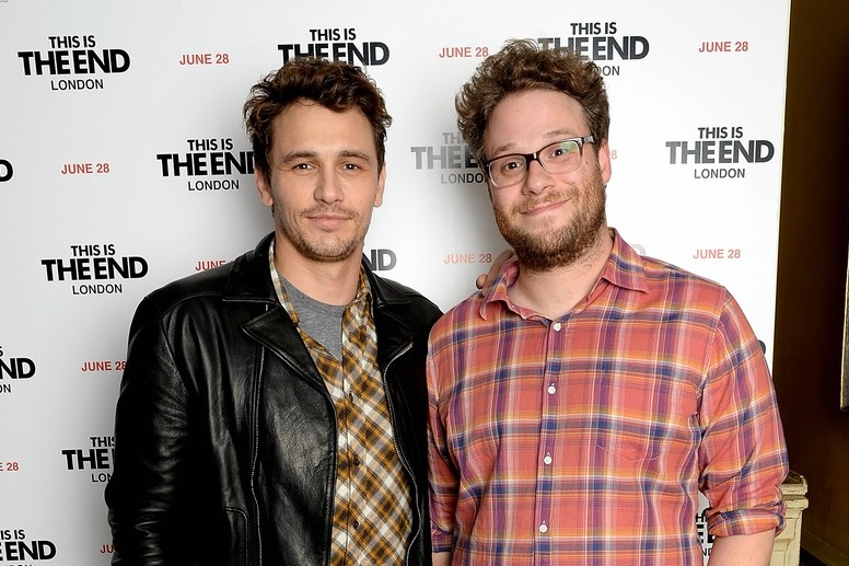 James Franco e Seth Rogen se casam em capa de revista