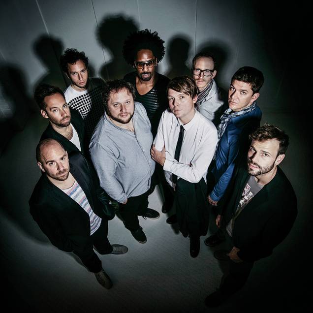 Paul Randolph (de óculos escuros) e os integrantes do coletivo: pela primeira vez na cidade Paul Randolph (de óculos escuros) e os integrantes do coletivo: pela primeira vez na cidade