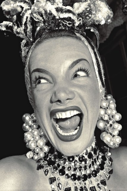 Retrato da cantora Carmen Miranda Retrato da cantora Carmen Miranda