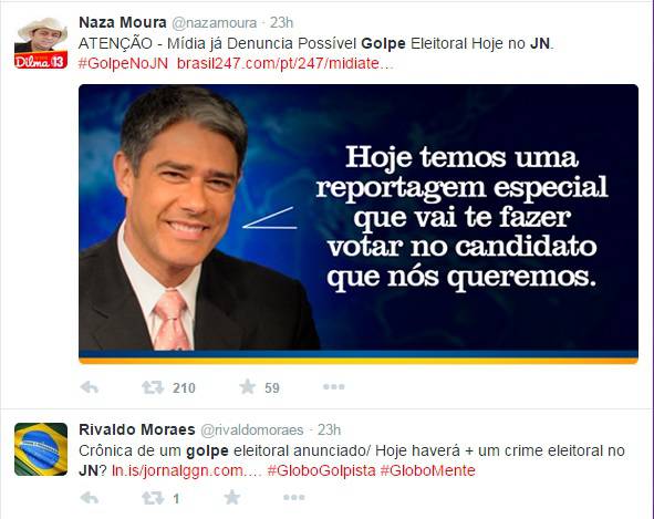 jornal nacional golpe eleições