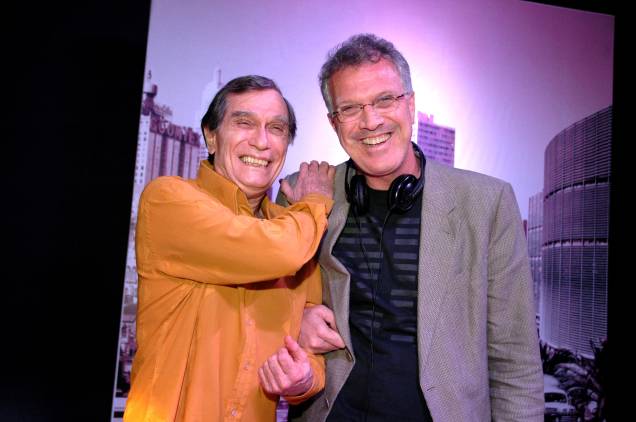 Jorge Mautner e Pedro Bial Jorge Mautner e Pedro Bial