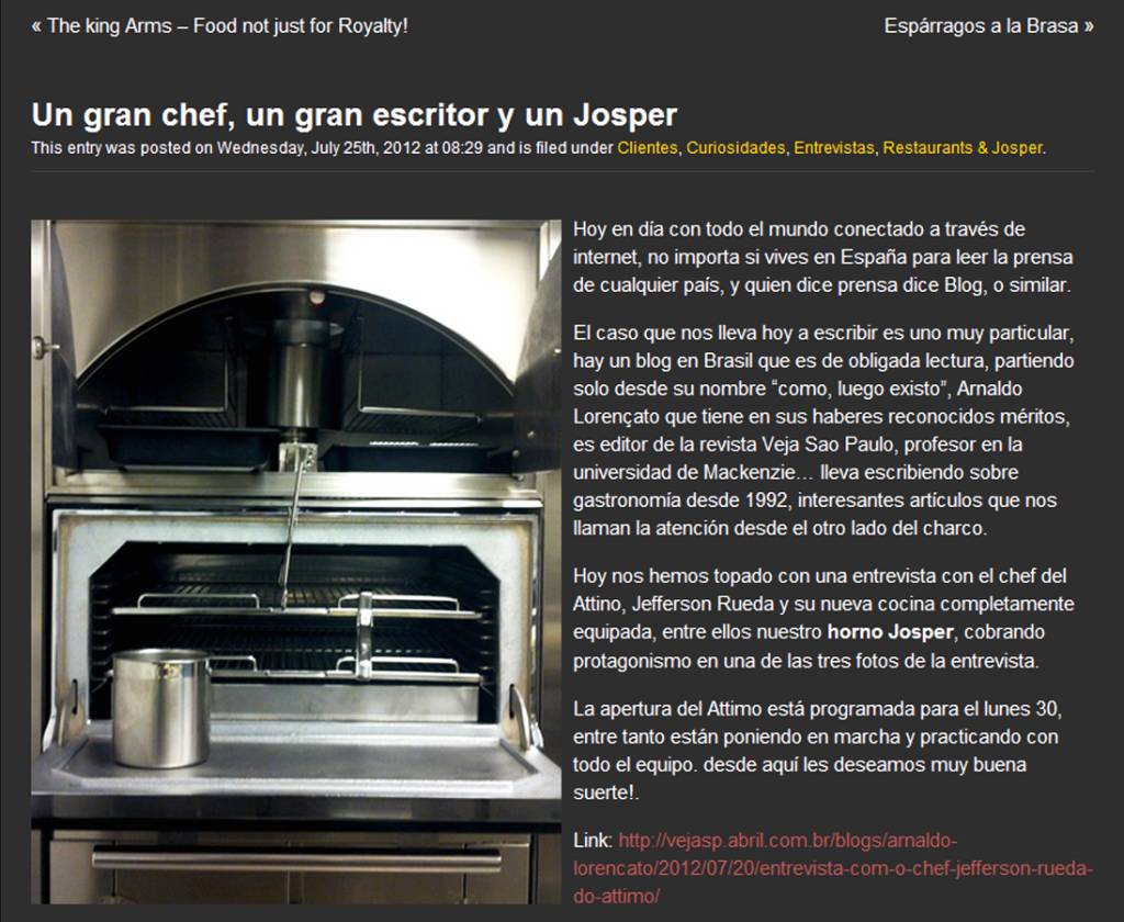 “Como, logo existo” na Espanha