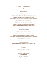 Cardápio Loi Ristorantino