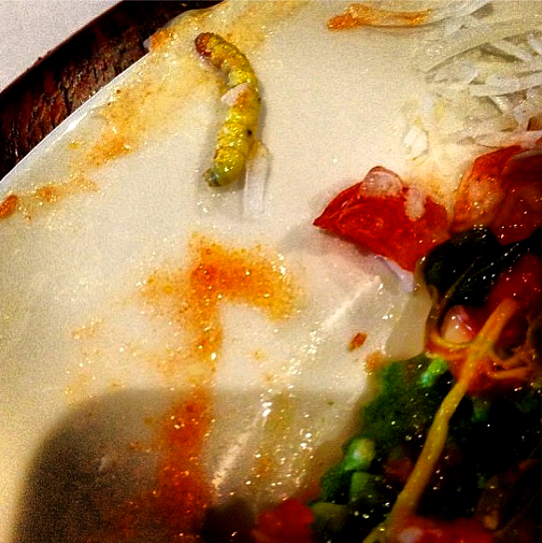 Joalheira encontra larva em prato servido no Ráscal