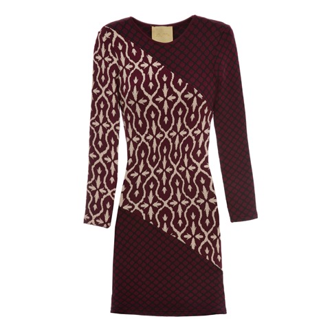 Vestido manga longa
