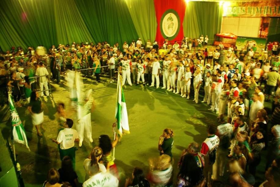 Ensaio da escola de samba Mancha Verde