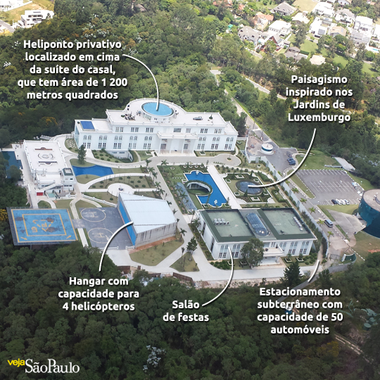 Ficou pronta a maior mansão do Brasil