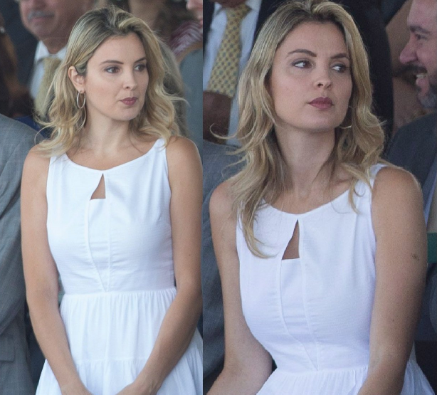 Marcela Temer escolhe look básico de 618 reais para desfile de 7 de setembro