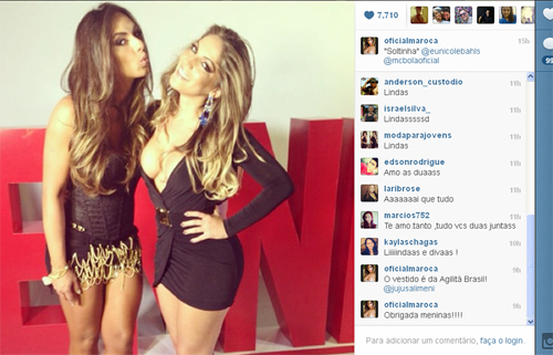 Viu isso? A ex-BBB Anamara e Nicole Bahls gravaram clipe de MC Bola