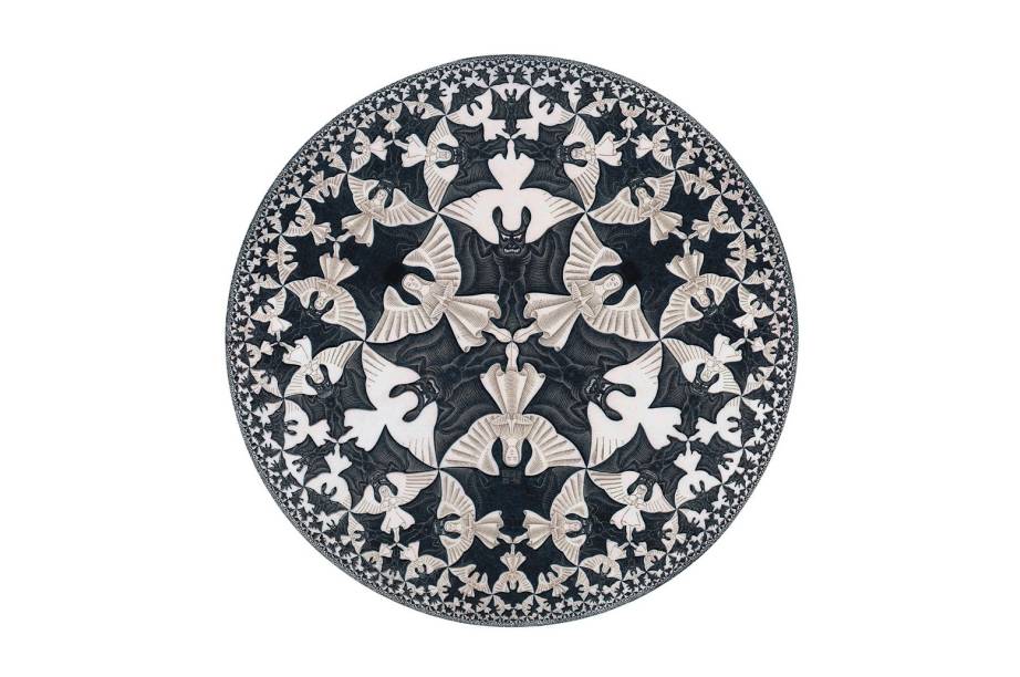 A xilogravura Limite do Círculo (Céu e Inferno) IV A xilogravura Limite do Círculo (Céu e Inferno) IV