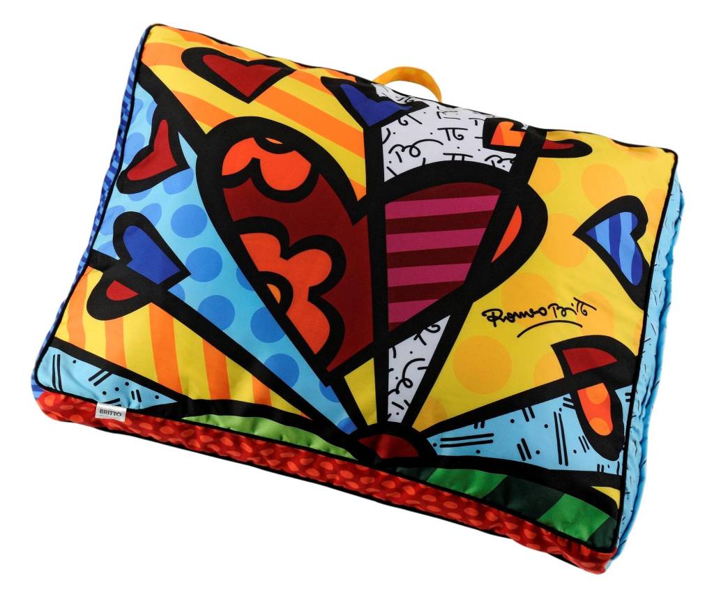 Colorido na tigela, no tapete, na coleira…