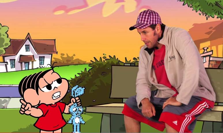 Saiba o motivo do encontro de Mônica com Adam Sandler