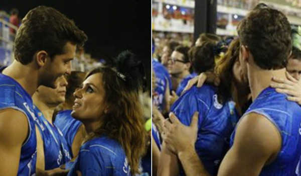 No Desfile das Campeãs, Klebber Toledo desabafa sobre beijo em Monica Iozzi