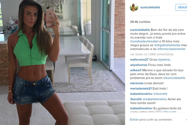 Nicole Bahls perde 10 quilos e novo visual divide opiniões na internet
