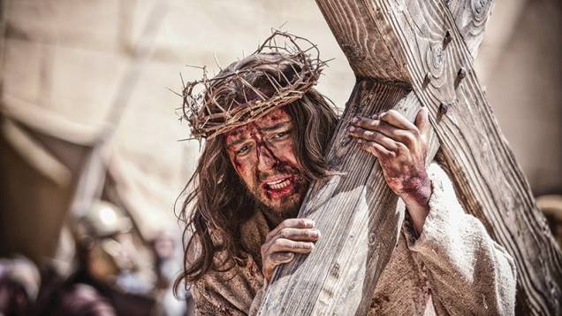 O Filho de Deus: o ator Diogo Morgado, sequência da crucificação O Filho de Deus: o ator Diogo Morgado, sequência da crucificação