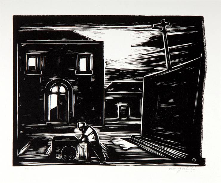 Tarde, de 1954: trabalho tipicamente expressionista Tarde, de 1954: trabalho tipicamente expressionista