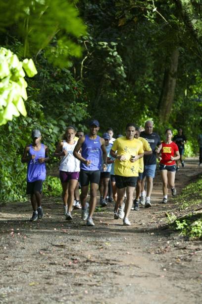 Participantes do Projeto Vida Corrida no Parque Santo Dias