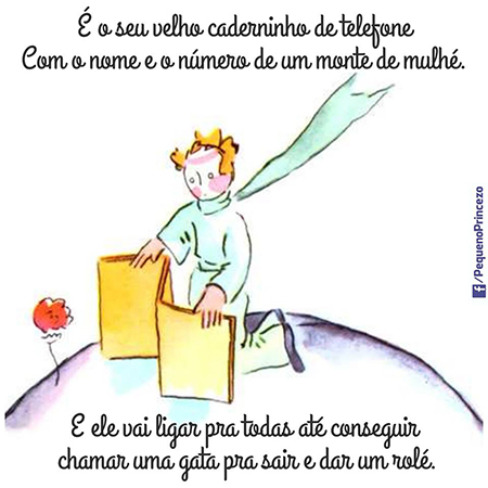 Pequeno Princezo: encontro de Pequeno Príncipe e funk ostentação faz sucesso no Facebook
