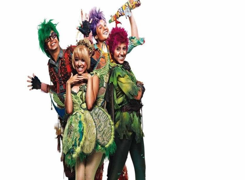 O elenco de Peter Pan: efeitos em 3D