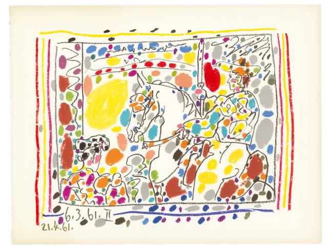 The Picador II (1961), litogravura de Picasso The Picador II (1961), litogravura de Picasso