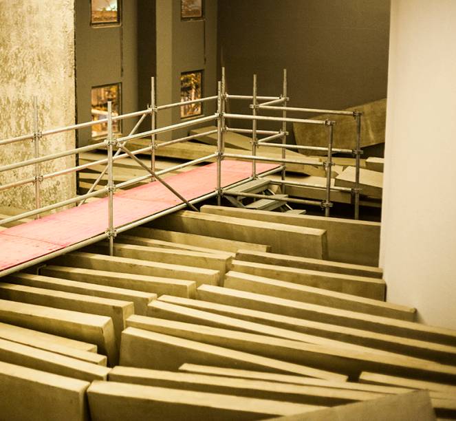 em>Projeto Gameleira 1971: </em>reprodução do desabamento em Minas Gerais em>Projeto Gameleira 1971: </em>reprodução do desabamento em Minas Gerais