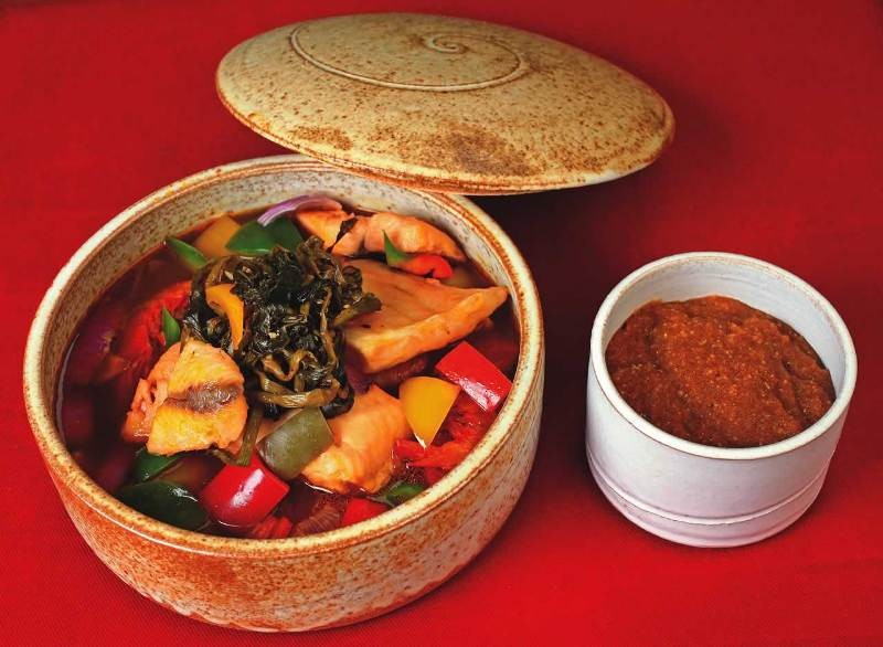 Festival da Amazônia e do Pantanal no japonês Nakombi: moqueca de pintado Festival da Amazônia e do Pantanal no japonês Nakombi: moqueca de pintado