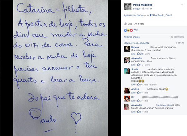 A ideia genial deste pai para educar os filhos “folgados” está fazendo sucesso no Facebook