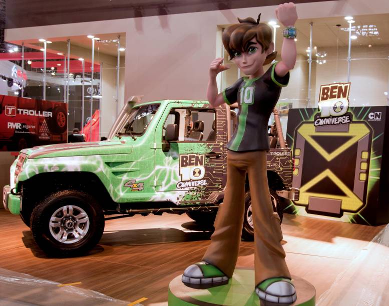 Fãs do Ben 10 poderão encontrar o personagem e seu jipe no Santana Parque Shopping