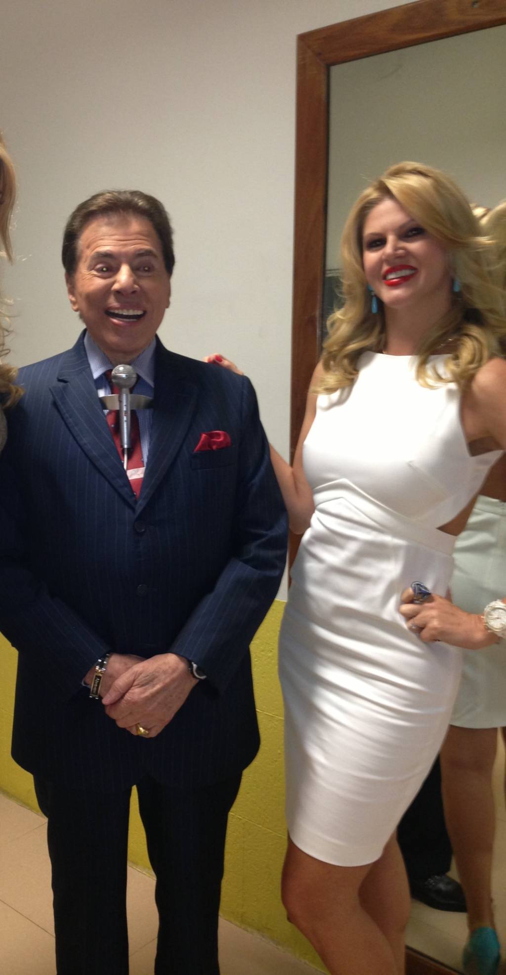 Sempre fico nervosa quando vejo o Silvio Santos