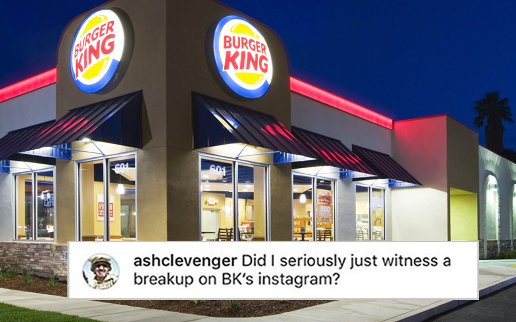 Mulher descobre traição do namorado no Instagram do Burger King