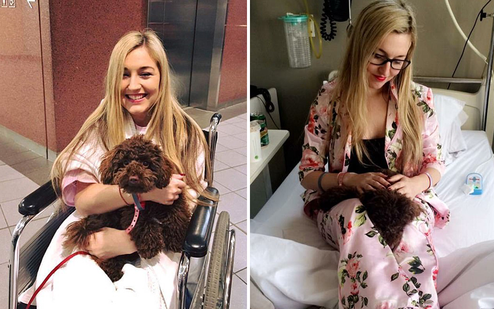 O cachorro desta jovem a ajudou a diagnosticar um câncer de mama