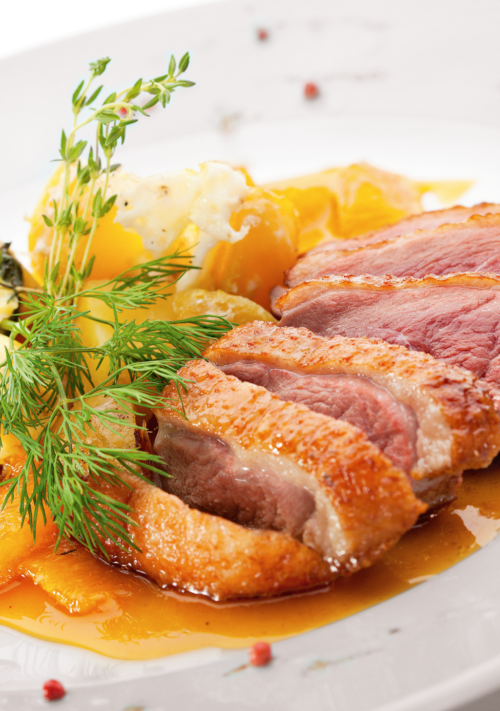 Receita: peito de pato ao molho de laranja, de Leonardo Young