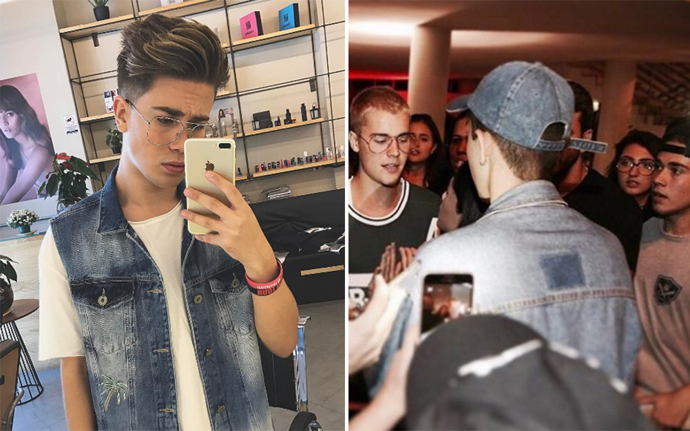 Youtuber provoca polêmica após suposta foto com Justin Bieber