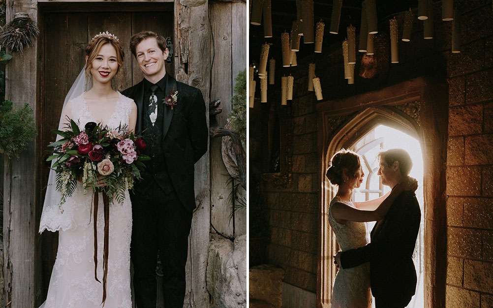 Noivos fazem casamento mágico inspirado na saga “Harry Potter”