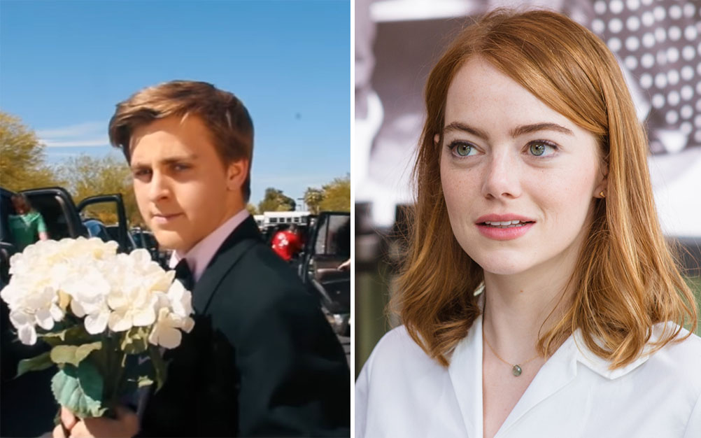Após sucesso de vídeo, Emma Stone responde pedido de adolescente