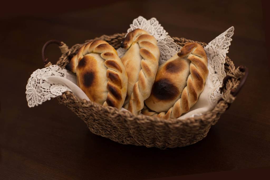 Quatro empanadas para petiscar