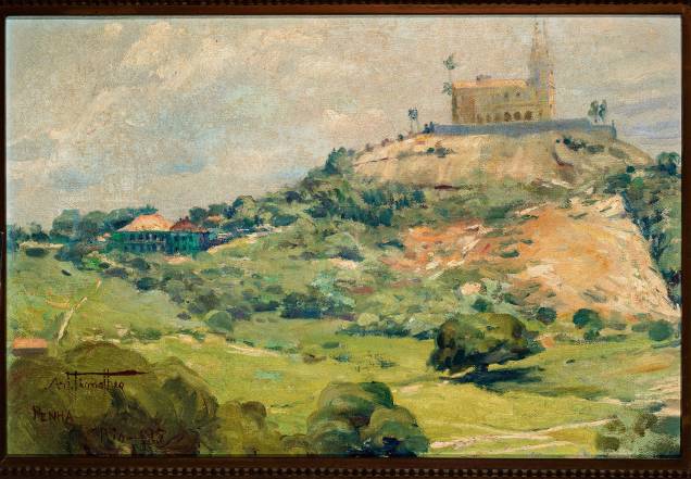 Arthur Timótheo da Costa - Paisagem com igreja da Penha 1915 Arthur Timótheo da Costa - Paisagem com igreja da Penha 1915