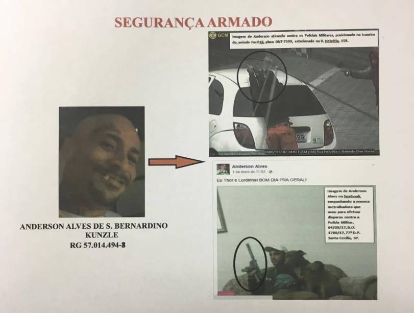 O atirador Anderson Alves responsável por fazer a segurança da área para o PCC; é desertor do Exército O atirador Anderson Alves responsável por fazer a segurança da área para o PCC; é desertor do Exército