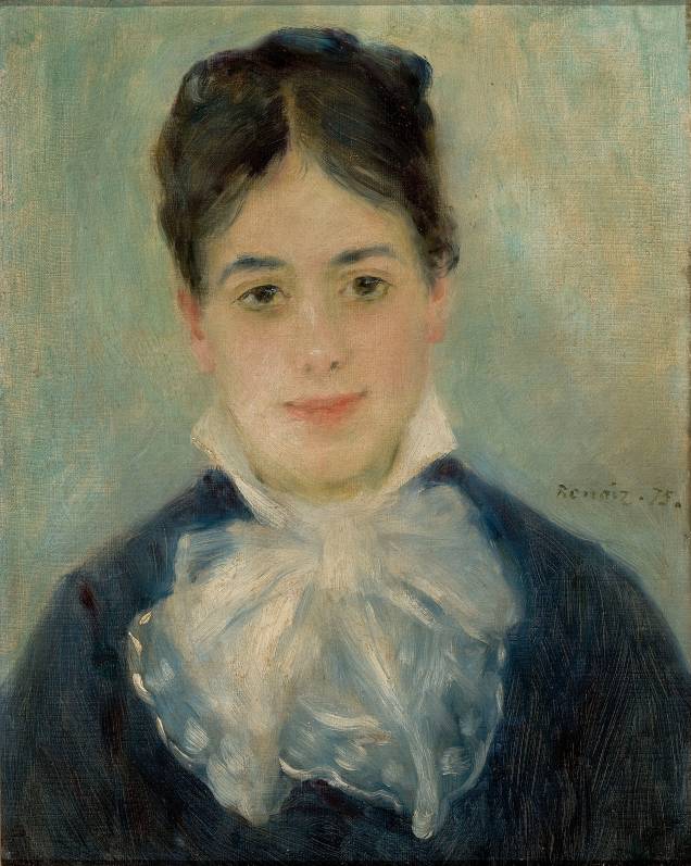 Pierre Auguste Renoir - Dama Sorrindo 1875 Pierre Auguste Renoir - Dama Sorrindo 1875