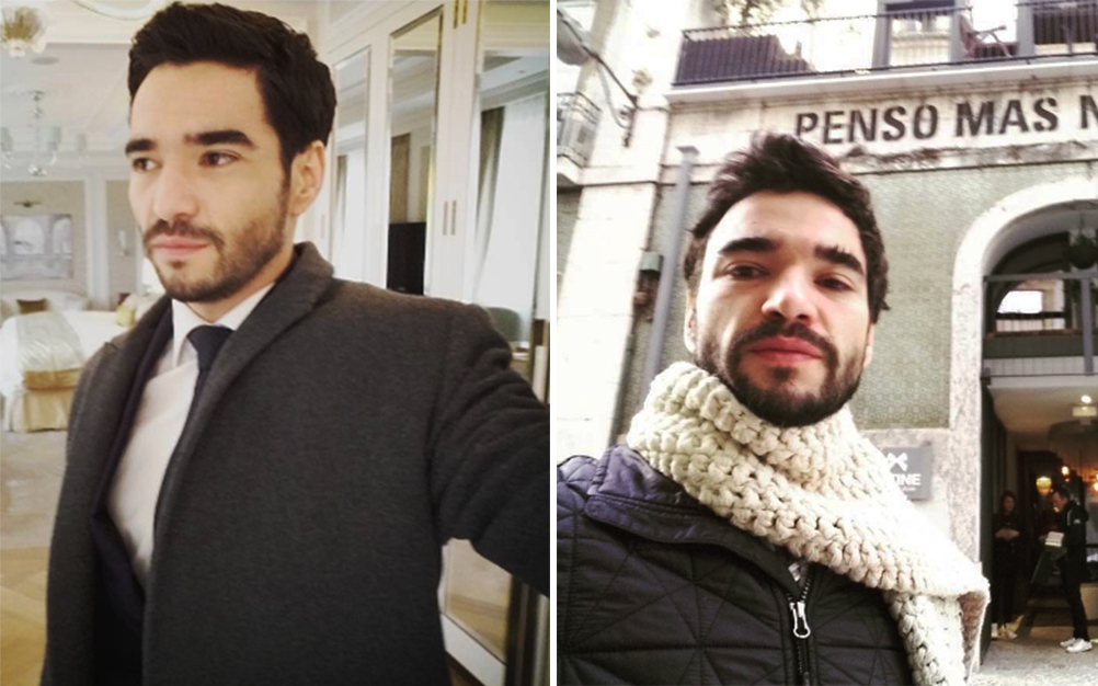 Caio Blat faz rara aparição em foto com o filho caçula, Bento