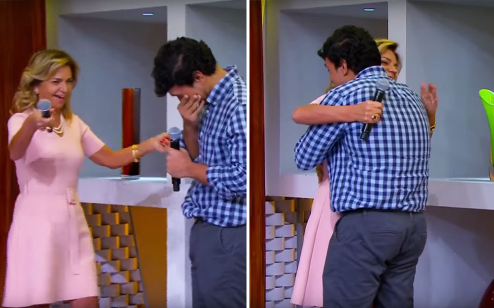 Fã de “Casos de Família” se emociona ao conhecer Aracy Wolf