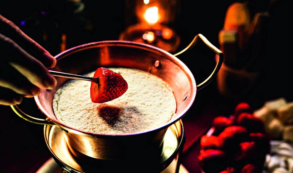 FONDUE era uma vez um chalézinho leite ninho