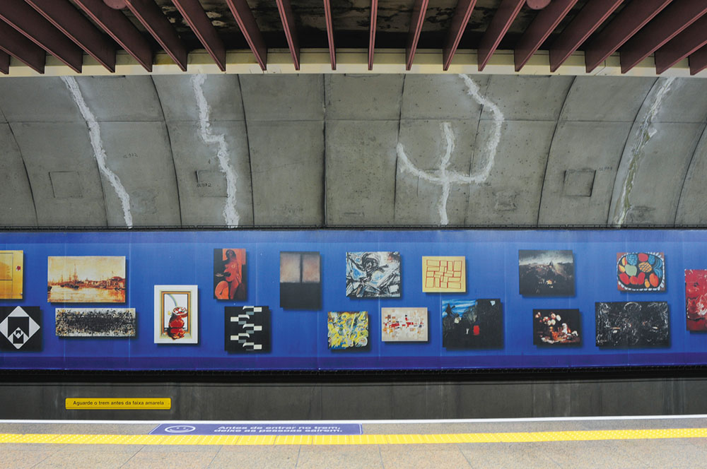 O painel que embeleza a estação Trianon-Masp