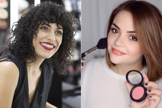 Karol Pinheiro e Fabiana Gomes ministram aulas de maquiagem